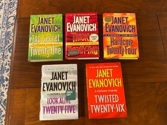 Janet Evanovich SIGNED First Editions - Stepanie Plum Novels 21-22, 24-26