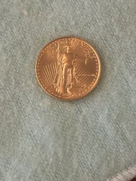 1998 American Eagle  1/10 Oz. Fine Gold - 5 Dollars Gold Coin (Pickup Only)