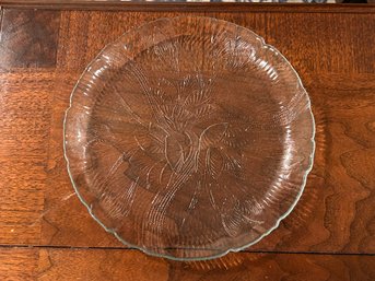 Vintage Glass Serving Plate (Pickup Only)