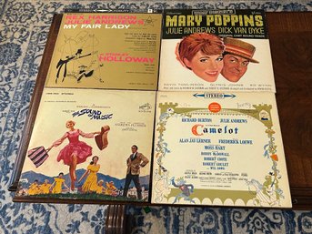 Julie Andrews Broadway LPs: My Fair Lady, Mary Poppins, The Sound Of Music, Camelot