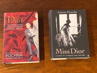 Christian Dior By Marie-France Pochna SIGNED & Inscribed & Miss Dior By Justine Picardie SIGNED First Editions
