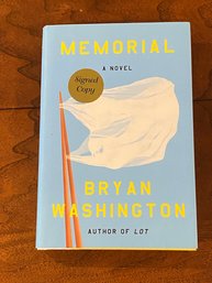 Memorial By Bryan Washington SIGNED First Edition