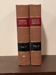 Commentaries On The Laws Of England In Four Books By Sir William Blackstone In Two Volumes 1896