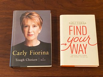 Tough Choices & Find Your Way By Carly Fiorina SIGNED First Editions