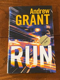 Run By Andrew Grant SIGNED First Edition