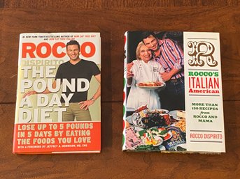 The Pound A Day Diet & Rocco's Italian American By Rocco Dispirito SIGNED First Edition
