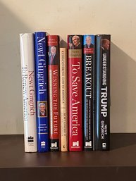 Newt Gingrich SIGNED First Editions Including Presentation Copy To Larry Kudlow
