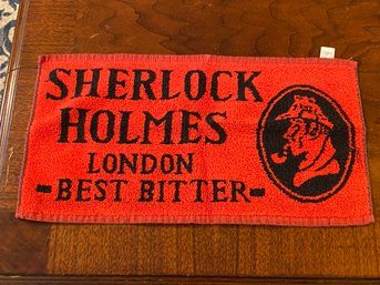 Vintage Sherlock Holmes London Best Bitter Bar Towel