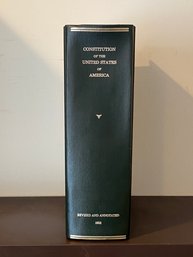 Constitution Of The United States Of America Revised And Annotated 1982 With A 1990 Supplement