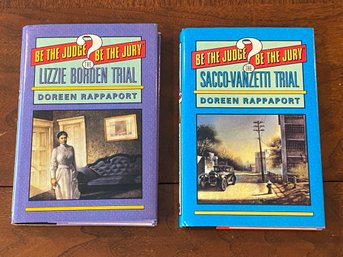 The Lizzie Borden Trial & The Sacco-Vanzetti Trial By Doreen Rappaport SIGNED & Inscribed First Editions