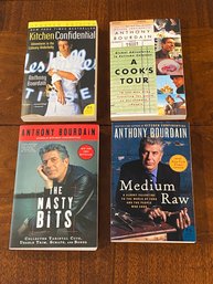 Anthony Bourdain Kitchen Confidential, A Cook's Tour, Medium Raw & The Nasty Bits
