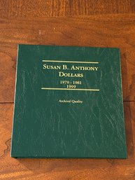 Susan B. Anthony Dollars 1979-81, 1999 Archival Quality Album Only