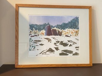 Stone Sentinels By Edith L. Gordon SIGNED Framed Original 1of 1 (pickup Only)