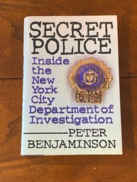 Secret Police By Peter Benjaminson SIGNED & Inscribed First Edition