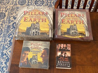 The Pillars Of The Earth Board Game And Expansion Sets & The Pillars Of The Earth SIGNED By Ken Follett