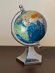 Laspis Lazuli GemStone Desk World Globe