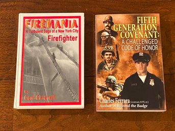 Firemania By Carl Chiarelli & Fifth Generation Covenant By Charles Ferrara SIGNED & Inscribed First Editions