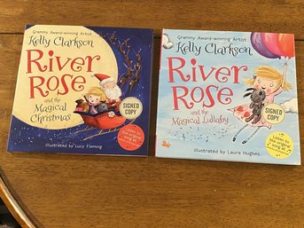 River Rose And The Magical Christmas & River Rose And The Magical Lullaby By Kelly Clarkson SIGNED