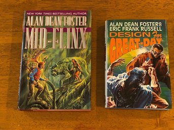 Mid-Flinx & Design For Great-Day By Alan Dean Foster SIGNED First Editions