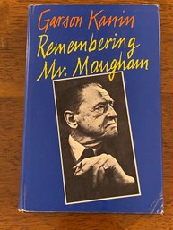 Remembering Mr. Maugham By Garson Kanin SIGNED First Edition