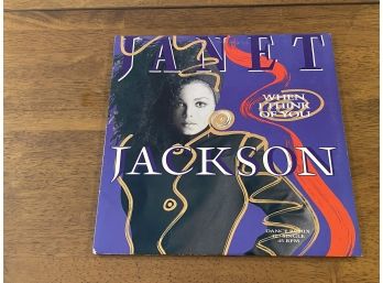 Janet Jackson When I Think Of You Dance Remix 12' Single 45 RPM