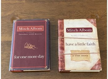 For One More Day &have A Little Faith By Mitch Albom First Editions First Printings