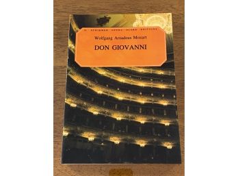 Don Giovanni By Wolfgang Amadeus Mozart Opera Score
