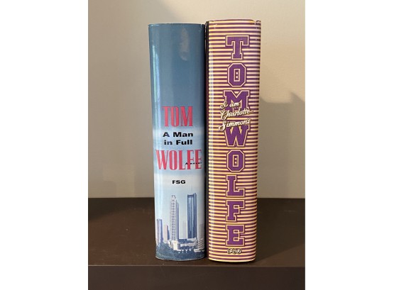 A Man In Full & I Am Charlotte Simmons By Tom Wolfe First Editions First Printings