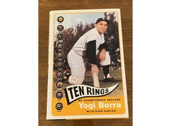 Ten Rings My Championship Seasons By Yogi Berra First Edition First Printing