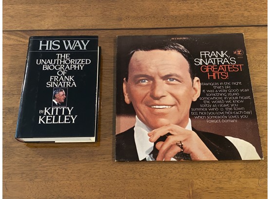 His Way By Kitty Kelly Signed & Inscribed And Frank Sinatra's Greatest Hits LP