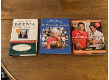 Paula Deen And The Deen Bros. Signed Cookbooks