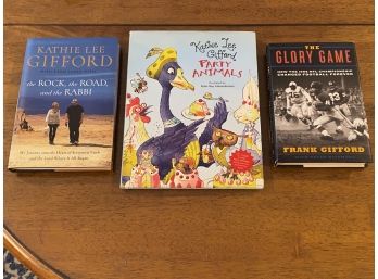 Kathie Lee Gifford And Frank Gifford Signed Book Lot