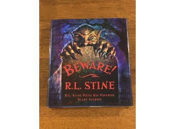 Beware By R. L. Stine Signed & Inscribed R. L. Stine Picks His Favorite Scary Stories