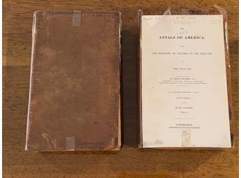 The Annals Of America By Abiel Holmes D. D. 1829 Two Volumes