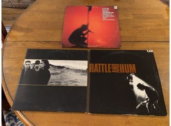 U2 LP Lot - Under A Blood Red Sky - The Joshua Tree - Rattle And Hum