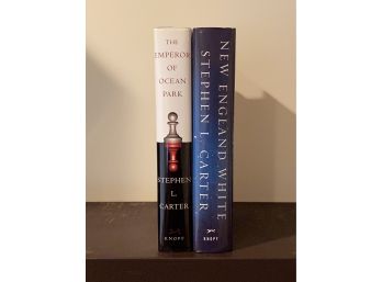 Stephen L. Carter Book Lot - The Emperor Of Ocean Park & New England White