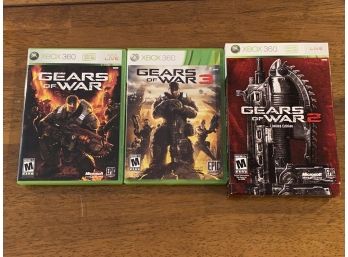 Gears Of War Lot - Gears Of War, Gears Of War 2, Gears Of War 3 Limited Edition
