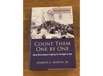 Count Them One By One By Gordon A. Martin, Jr. Signed First Edition First Printing
