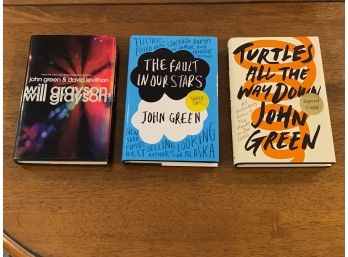 John Green Signed First Editions First Printings Including The Fault In Our Stars