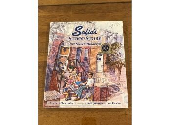 Sofia's Stoop Story 18th Street, Brooklyn By Maria LaPlaca Bohrer SIGNED & Inscribed