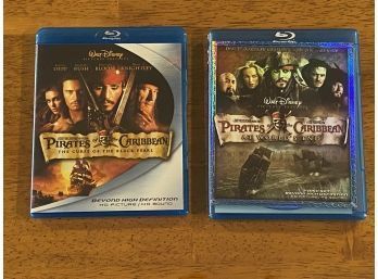 Pirates Of The Caribbean The Curse Of The Black Pearl & At World's End Blu-Rays