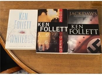 Ken Follett Advance Reading Copies First Editions - Whiteout, Code To Zero, Jackdaws