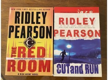 The Red Room & Cut And Run By Ridley Pearson Advance Copies