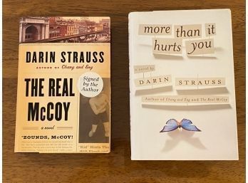The Real McCoy & More Than It Hurts You By Darin Strauss SIGNED First Editions