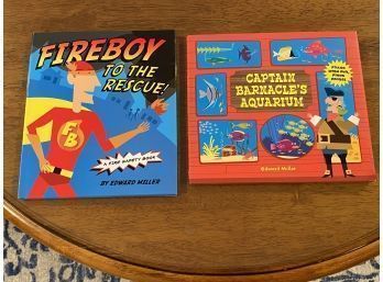 Fireboy To The Rescue & Captain Barnacle's Aquarium SIGNED & Inscribed First Editions