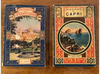 Ricordo Di Firenze And Ricordo Di Capri Postcard Books
