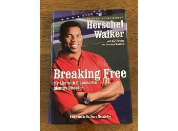 Breaking Free By Herschel Walker SIGNED & Inscribed First Edition