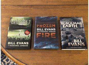 Bill Evans Signed First Editions Category 7, Frozen Fire & Blackmail Earth