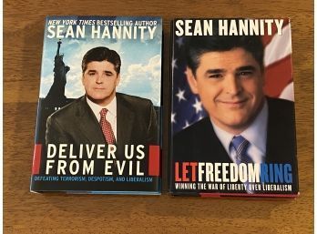 Sean Hannity SIGNED Deliver Us From Evil & Let Freedom Ring
