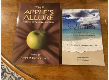 The Apple's Allure & Qualia Poems By John P. Incao SIGNED